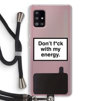My energy: Samsung Galaxy A51 5G Transparant Hoesje met koord