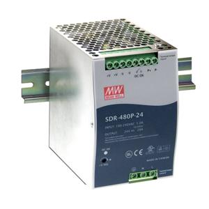 Mean Well SDR-480P-48 DIN-rail netvoeding 48 V/DC 10 A 480 W Aantal uitgangen: 1 x Inhoud: 1 stuk(s)