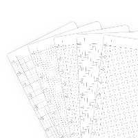 Set Extra Pagina's-A5 - ruitjes 0,5cm