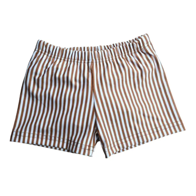 Slipstop wasbare zwemluier trunk Cognac Stripe-9-12 mnd