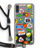 Fruitsticker: Samsung Galaxy A11 Transparant Hoesje met koord