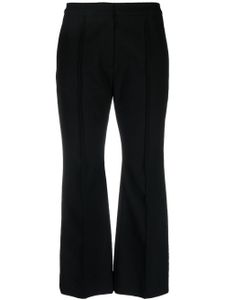 Jil Sander pantalon court à taille haute - Noir