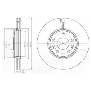 Delphi Diesel Remschijf BG4264