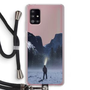 Wanderlust: Samsung Galaxy A51 5G Transparant Hoesje met koord