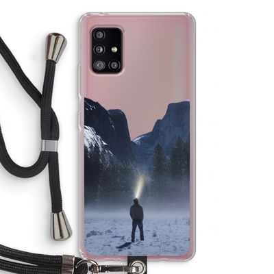 Wanderlust: Samsung Galaxy A51 5G Transparant Hoesje met koord