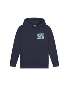 Malelions Hoodie Wave graphic - Navy blauw