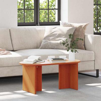 Salontafel Wasbruin 80 x 39.5 x 35 cm Massief grenenhout