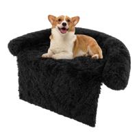 Hondenbed van Pluche Hondendeken Hondenkussen met Wasbare Overtrek Pluche Bed voor Kleine en Middelgrote Honden 101 x 89 x 16 cm