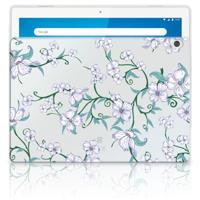 Lenovo Tab M10 Uniek | Siliconen hoesje | Blossom White