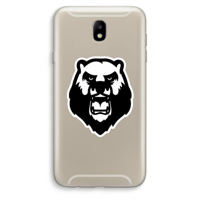 Angry Bear (white): Samsung Galaxy J7 (2017) Transparant Hoesje