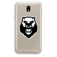 Angry Bear (white): Samsung Galaxy J7 (2017) Transparant Hoesje