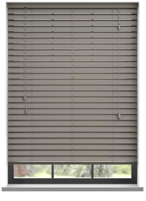 Aluminium jaloezie met koord - Grijs Mat