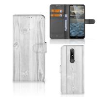 Nokia 2.4 | Book Style Case | White Wood