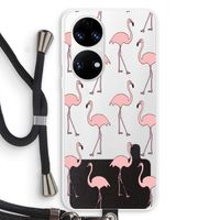 Anything Flamingoes: Huawei P50 Transparant Hoesje met koord