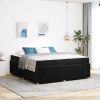 Bedframe met matras met matras Zwart 180 x 200 cm Fluweel