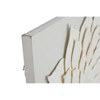 Schilderij Home ESPRIT Wit Bloem Scandinavisch