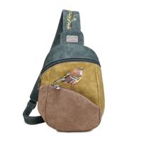 Hi-di-hi Slingbag Rugzak Tjirp Donker Blauw/Geel/Bruin - PRE ORDER: LEVERBAAR VANAF SEPTEMBER 2025