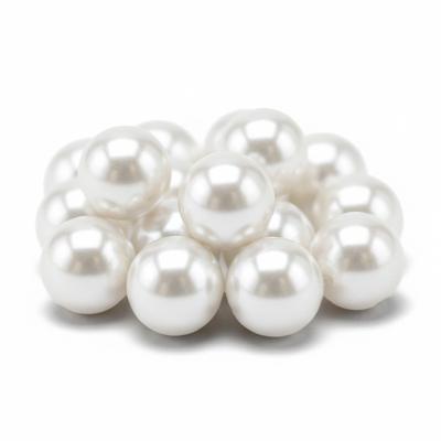 Glans deco kralen - Acryl - Sieraden maken - wit - 240x stuks - Dia 10 mm - reigkralen Glans deco kralen - Acryl - Sieraden maken - wit - 240x stuks - Dia 10 mm - reigkralen