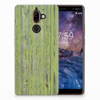 Nokia 7 Plus | Bumper Hoesje | Green Wood