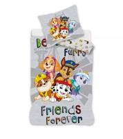 Paw Patrol peuterdekbedovertrek grijs - 100 x 135 cm