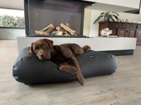 Dog's Companion® Hondenbed zwart leather look superlarge