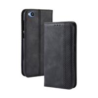 Magnetische gesp retro textuur horizontale Flip lederen case voor Xiaomi Redmi gaan met houder & card slots & portemonnee (zwart)