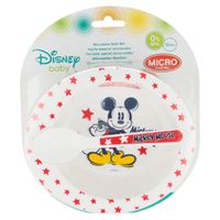Mickey Mouse papkommetje met lepel melamine 16 cm   -