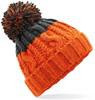 Beechfield CB437 Apres Beanie - Orange/Graphite Grey - One Size