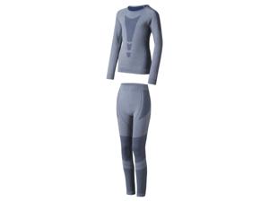 CRIVIT Kinder thermo skiondergoed (158/164, Grijs)