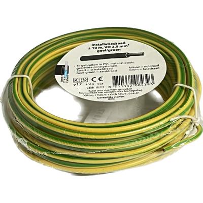 VD draad 2.5qmm GE/GR 10m - 1242068