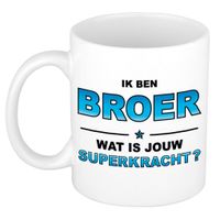 Ik ben broer wat is jouw superkracht kado mok / beker / verjaardag