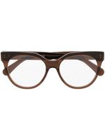 Stella McCartney Eyewear lunettes de soleil à monture transparente - Marron