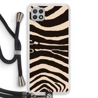 Arizona Zebra: Samsung Galaxy A22 4G Transparant Hoesje met koord