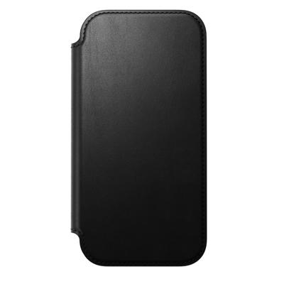 Nomad Modern Leather Folio iPhone 17 zwart