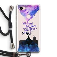 Stars quote: Pixel 3 Transparant Hoesje met koord