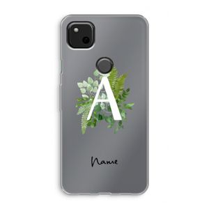 Green Brush: Google Pixel 4a Transparant Hoesje