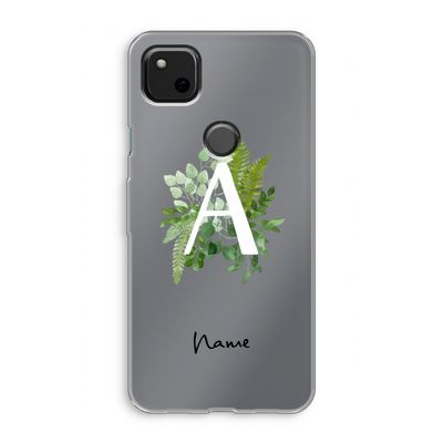 Green Brush: Google Pixel 4a Transparant Hoesje