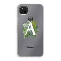 Green Brush: Google Pixel 4a Transparant Hoesje