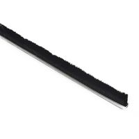 Mohair borstel 8 mm grijs - met plakstrip - per meter