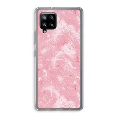 Abstract Painting Pink: Samsung Galaxy A42 5G Transparant Hoesje