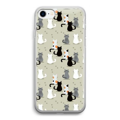 Katten: iPhone SE 2020 Transparant Hoesje