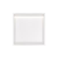Hotbath &More Inbouwnis - 30 x 30 x 10 cm - met LED-verlichting - Mat Wit