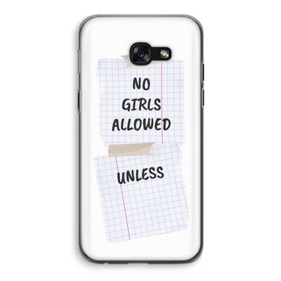 No Girls Allowed Unless: Samsung Galaxy A5 (2017) Transparant Hoesje