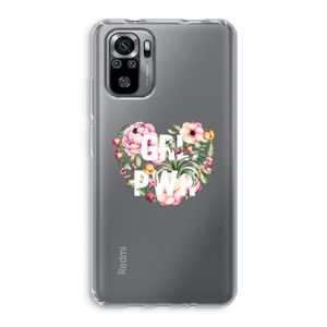 GRL PWR Flower: Xiaomi Redmi Note 10S Transparant Hoesje