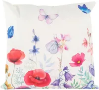 Anna's Collection buitenkussen veldbloemen 45x45cm multi