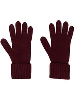 N.Peal gants à bords nervurés - Rouge - thumbnail