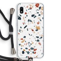 Terrazzo N°4: Samsung Galaxy A10 Transparant Hoesje met koord