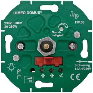 Inbouwdimmer Faseaansnij 20-250W wisselschakelaar T3908