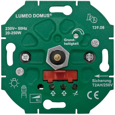Inbouwdimmer Faseaansnij 20-250W wisselschakelaar T3908