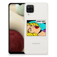 Samsung Galaxy A12 Silicone Back Cover Popart Oh Yes